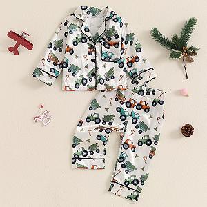 Комплект піжам CocMouse для хлопчиків, різдвяна тематика, шовк synthetic.ua - Фото 1