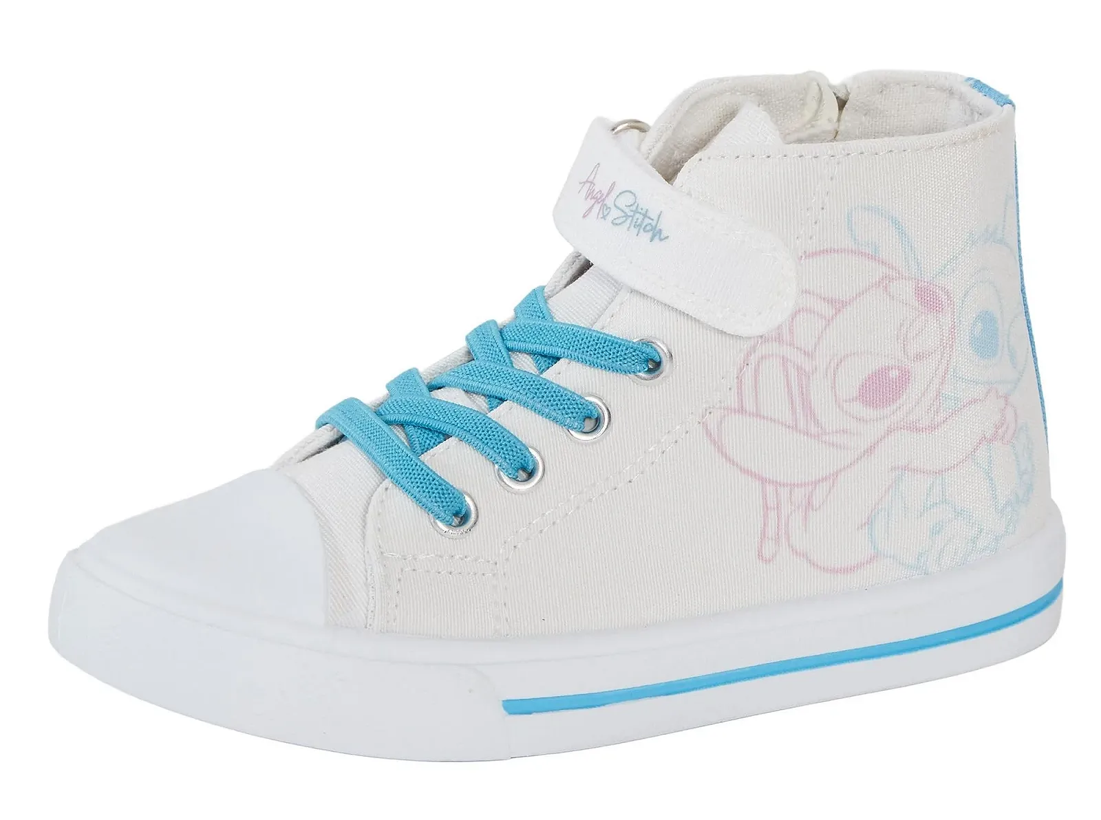 Кеды Disney Stitch Hi Top для девочек Stitch & Angel на молнии, фото №1