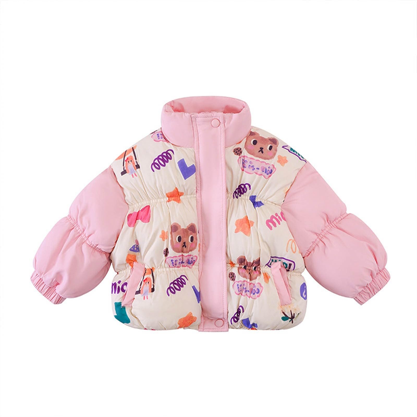 Детская пуховая куртка Generisch Цветная лоскутная вставка, куртка для девочки, короткая пуховая куртка, детская зимняя утолщенная теплая хлопковая одежда, мягкая верхняя хлопковая одежда (3-8 лет), фото №1 Детская пуховая куртка Generisch Цветная лоскутная вставка, куртка для девочки, короткая пуховая куртка, детская зимняя утолщенная теплая хлопковая одежда, мягкая верхняя хлопковая одежда (3-8 лет), фото №1