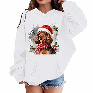 Худи Generisch Рождественский свитер Рождественский пуловер с капюшоном Рождественская тематика - Фото 1