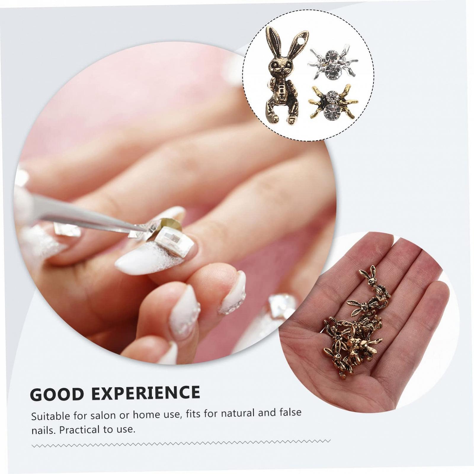 Прикраса для нігтів Павуки та Кролики Dark Retro FOMIYES 90 шт, фото №3 Прикраса для нігтів Павуки та Кролики Dark Retro FOMIYES 90 шт, фото №3