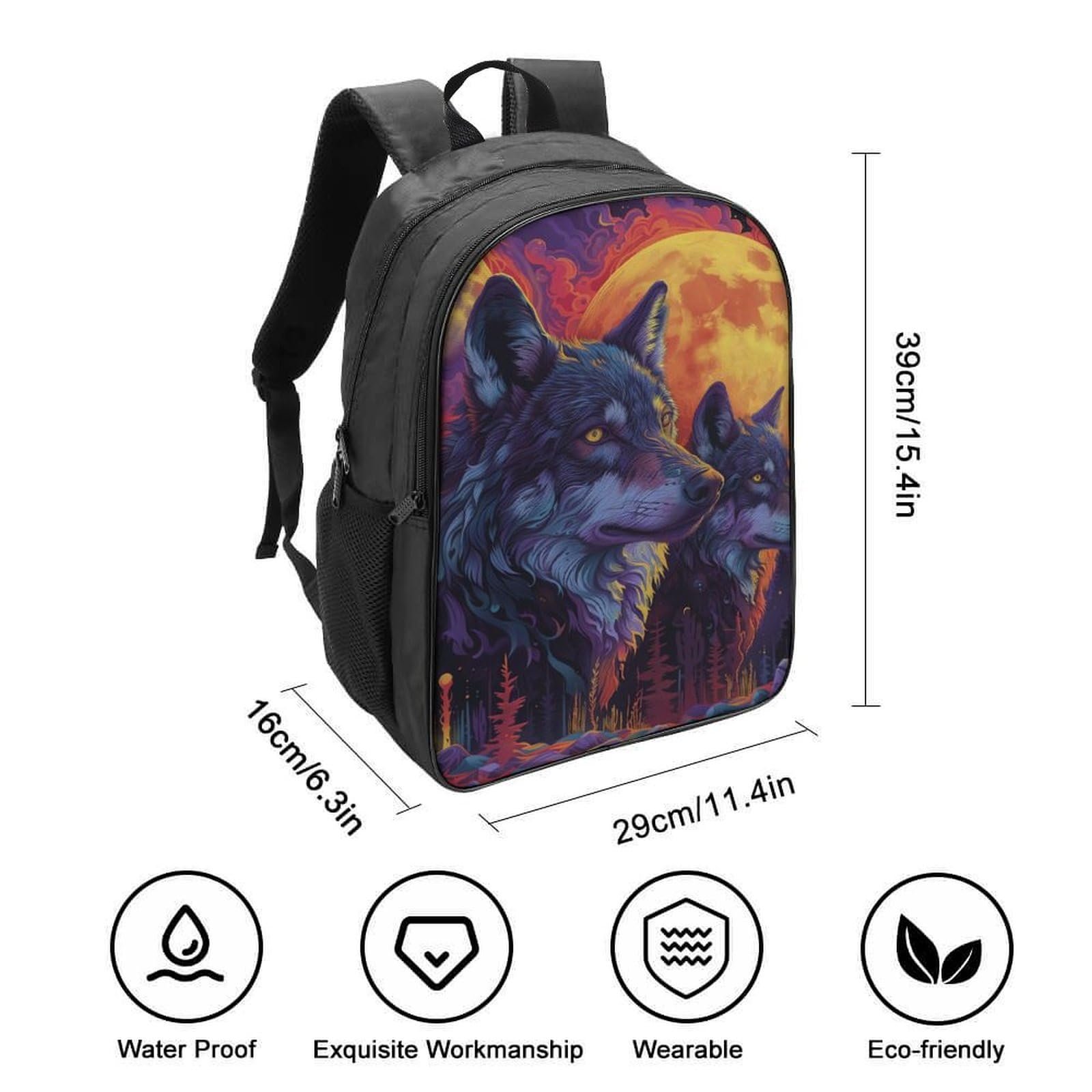 Ранець Wolf 3D FPAKAKIIE 40x28x16см, фото №2