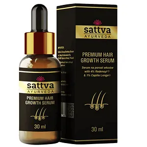 Сыворотка для роста волос Sattva Ayurveda с экстрактом розмарина и Redensyl для эффективного лечения выпадения волос у женщин и мужчин - Фото 1