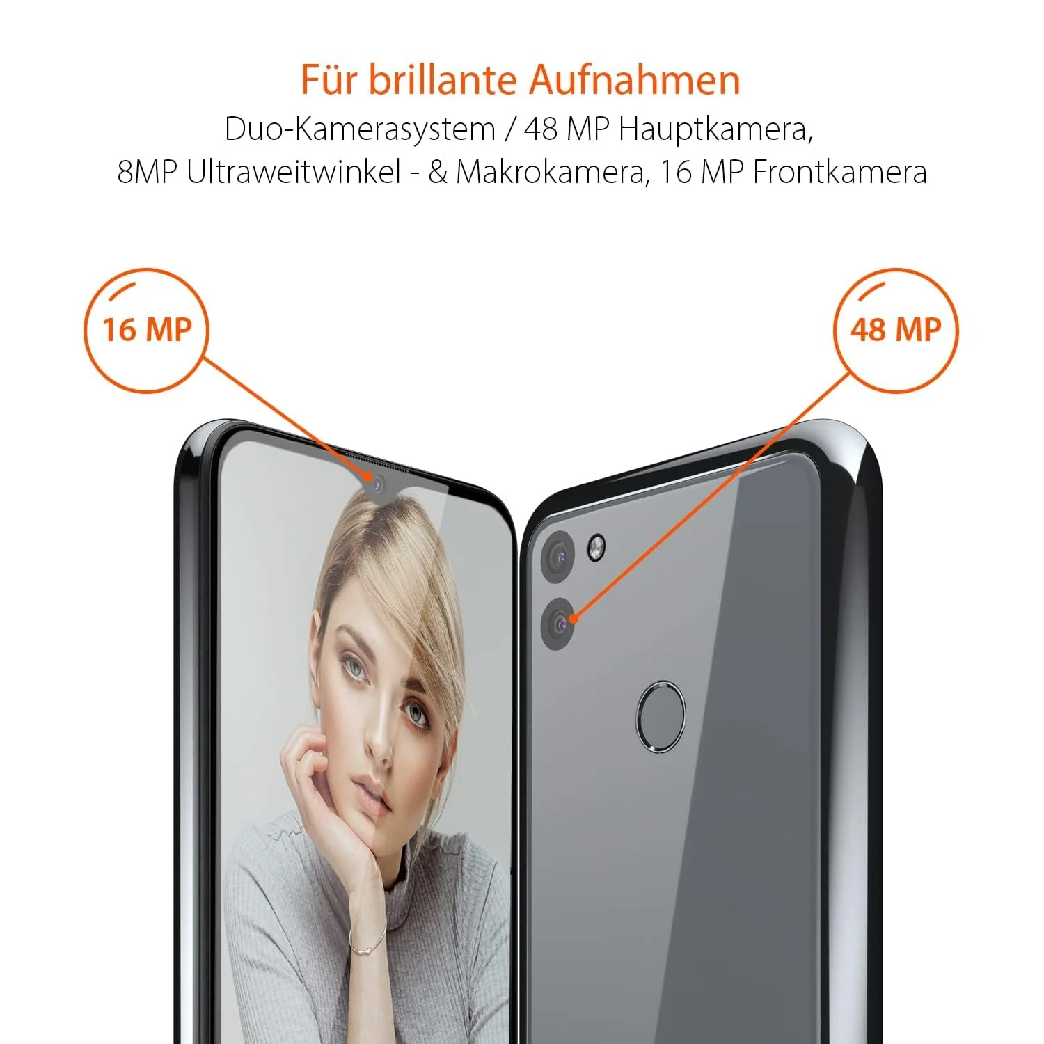 Смартфон Gigaset GS5 4GB 128GB 4500 мАг Темний титановий сірий, фото №2