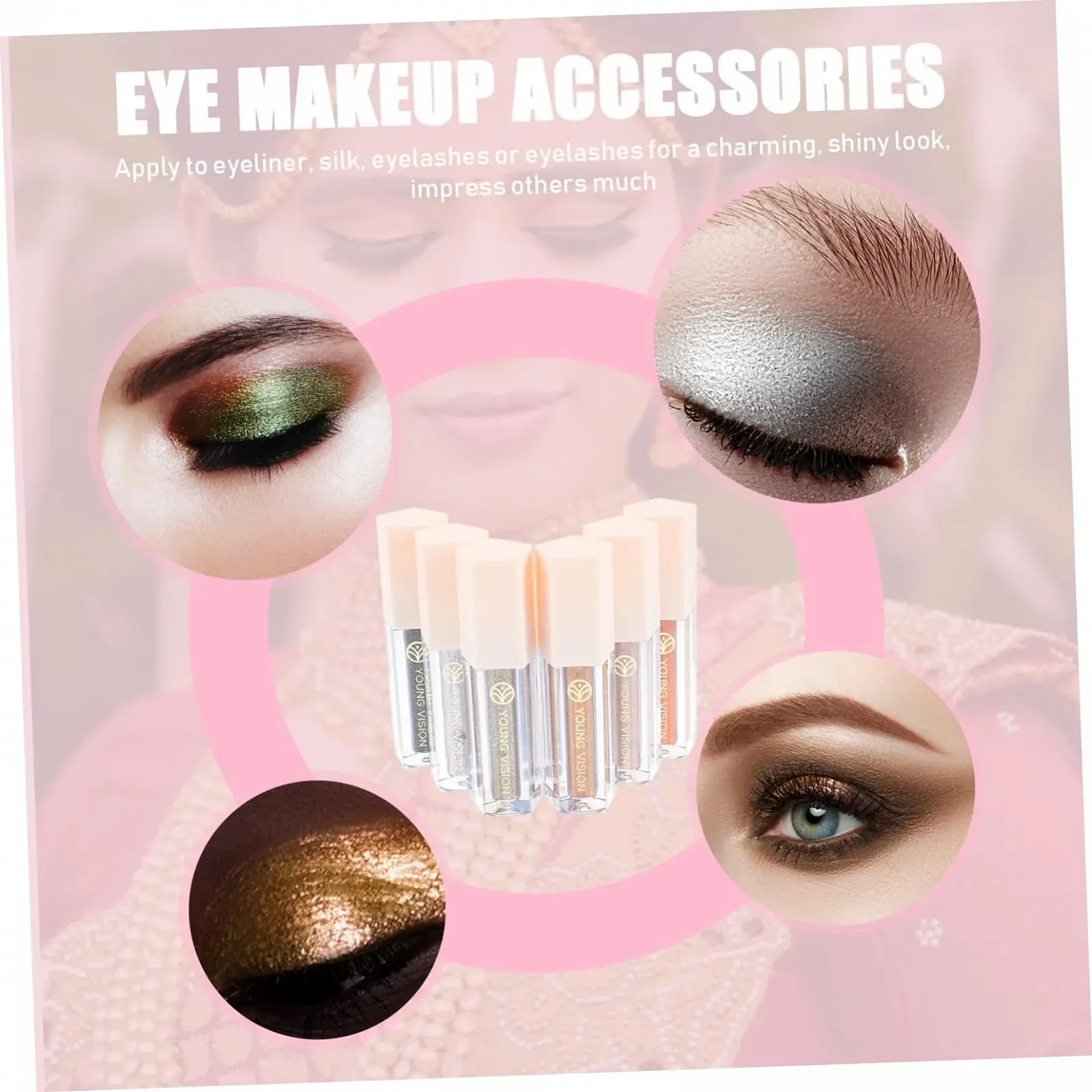 Набор теней для век FRCOLOR Блестящий, фото №2 Набор теней для век FRCOLOR Блестящий, фото №2