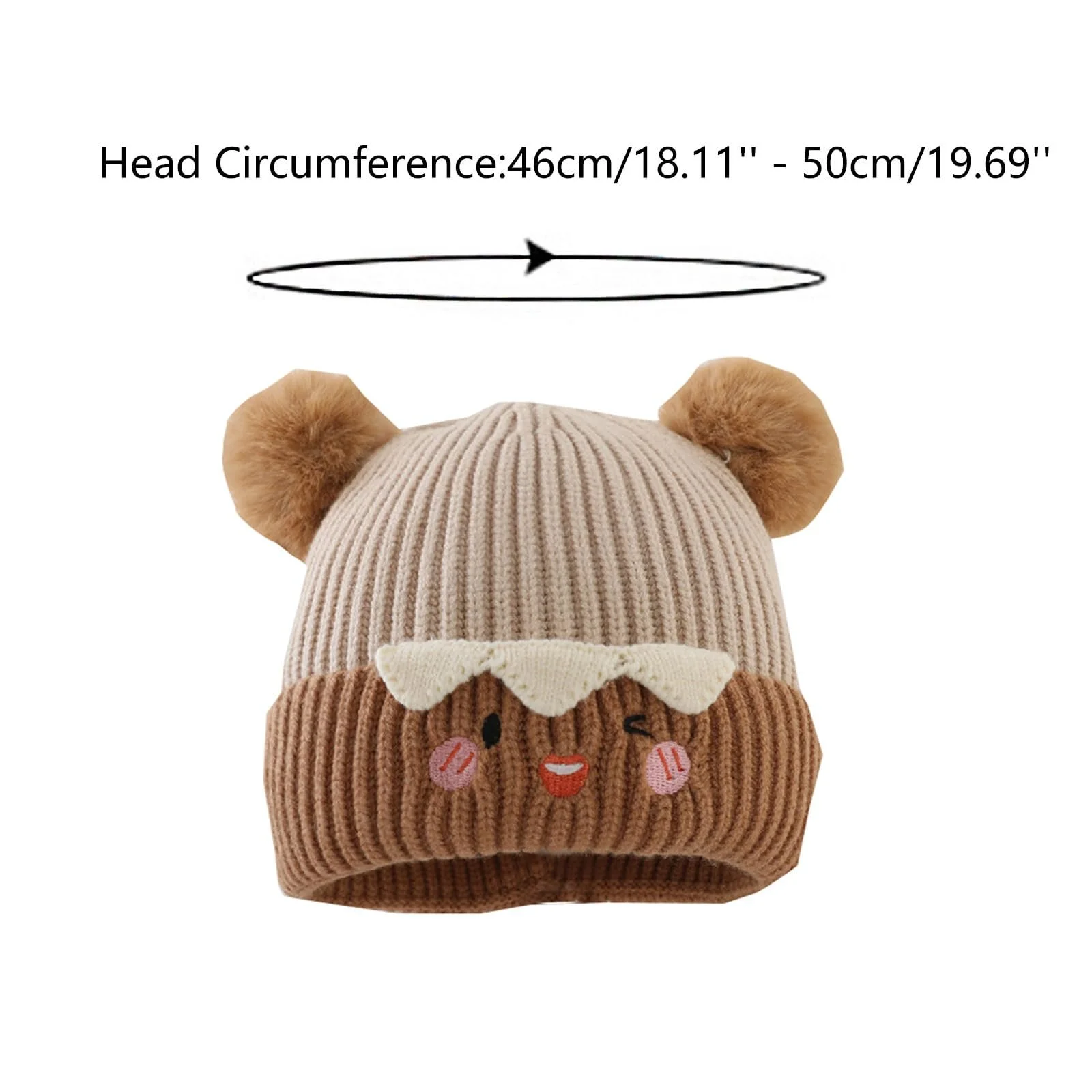 Дитяча в'язана шапка з вушками, фото №4