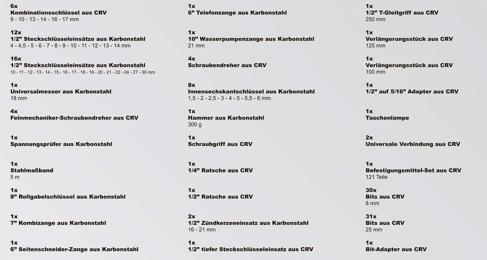 Ящик с инструментами Karcher с высококачественными инструментами из хромованадия, фото №6