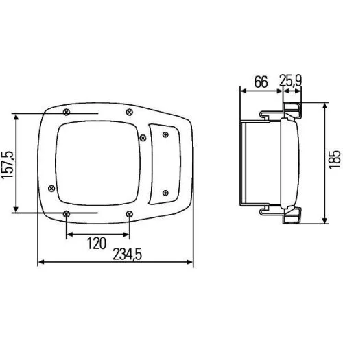 Основная фара HELLA 1SA 996 120-321 для CLAAS, правая, фото №3