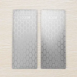 Алмазные точильные камни 2 штуки 400/1000 Grit сотовая поверхность synthetic.ua - Фото 1