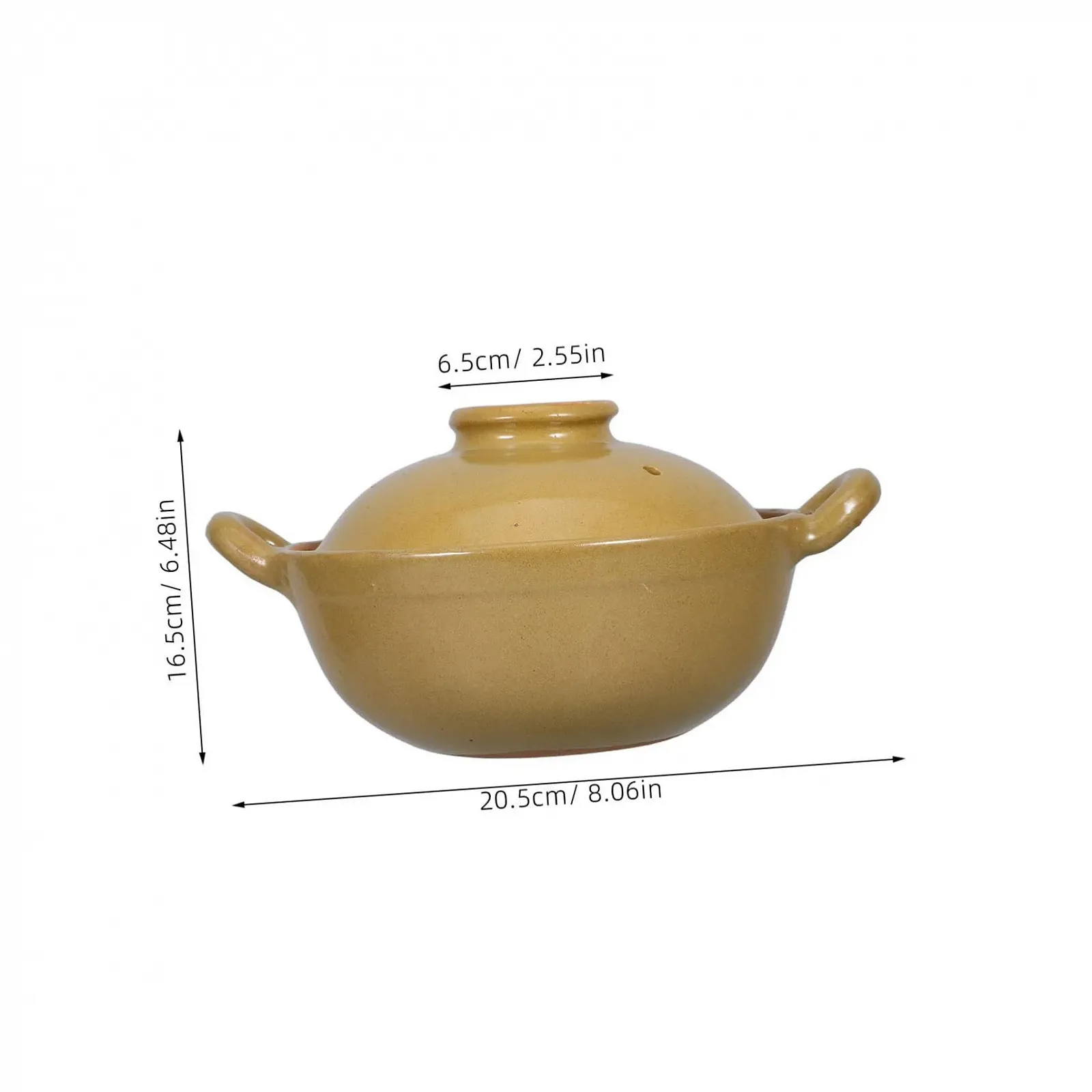 Кастрюля VALICLUD глиняная с одной ручкой термостойкая, фото №2