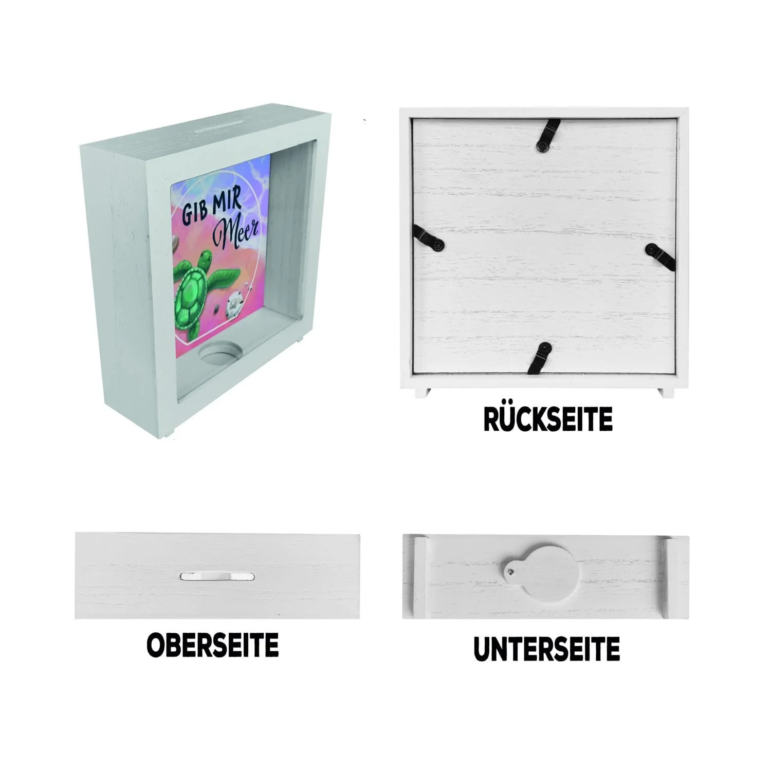 Скарбничка Gib Mir Sea Рамка Дерев'яна Море та черепаха, фото №6