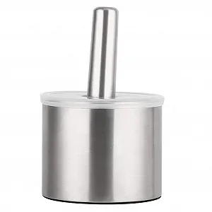 Ступка з товкачиком нержавіюча сталь для спецій Міцна ергономічна конструкція для приправ та подрібнення - Фото 1