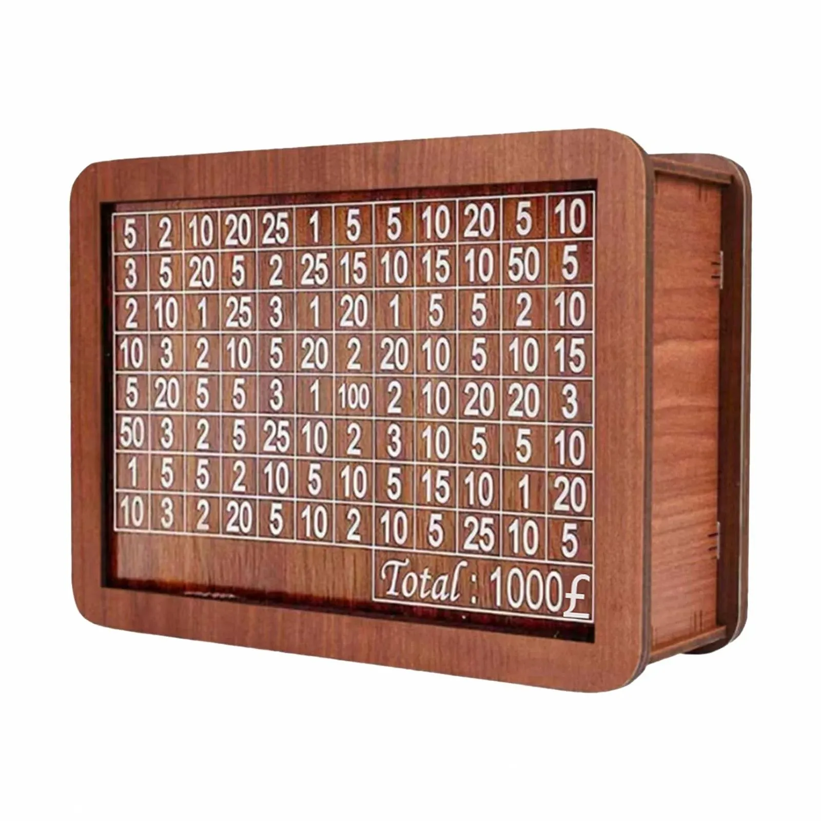 Скарбничка дерев'яна Spardose Aus Holz з лічильником на 10000 євро, фото №9