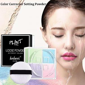 Пудра для лица Soelegant Matte корректирующая цвета, контролирующая жирный блеск, рассыпчатая. В комплекте с пуховкой synthetic.ua - Фото 1