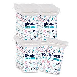 Дитячі подушечки Kindii Pure 100% бавовна Великі квадратні для чутливої шкіри 60 штук - Фото 1
