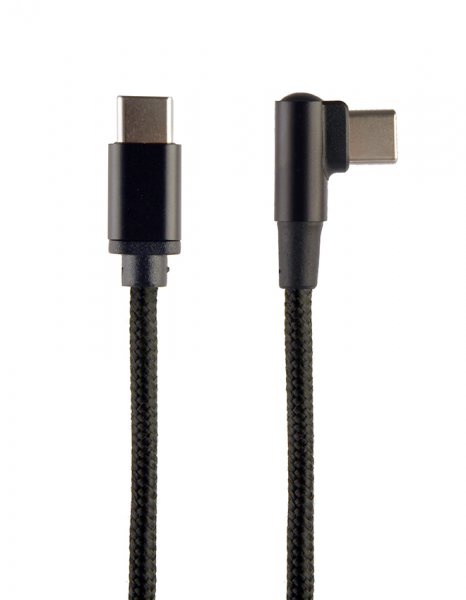 Кабель кутовий Cablexpert CC-USB2-CMCML-0.2M, USB 2.0 С-тато/С-тато 0.2 м, фото №1