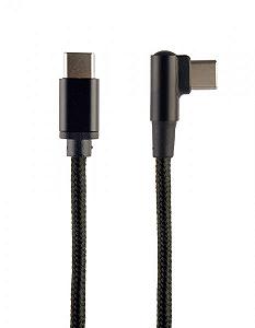 Кабель кутовий Cablexpert CC-USB2-CMCML-0.2M, USB 2.0 С-тато/С-тато 0.2 м - Фото 1