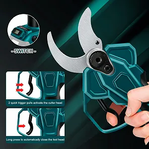 Секатор акумуляторний  Makita 18 V, 65 мм відкриття, 40 мм діаметр різання synthetic.ua - Фото 1