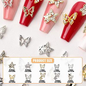 Підвіски зі сплаву, 50 штук Метелик Зірка Металеві synthetic.ua - Фото 1