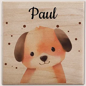 Скарбничка Cute Dog персоналізована дерево synthetic.ua - Фото 1