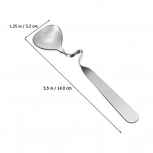 Ложка для эспрессо Artibetter Набор из 4 шт, из нержавеющей стали, ложки для кофе, ложки для меда, ложки для смешивания с изогнутой ручкой synthetic.ua - Фото 1