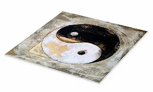 Постер Christine Ganz Yin Yang 30 x 30 см synthetic.ua - Фото 1