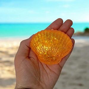 Жвачка-тянучка антистресс Ракушка зеленая [tsi244432-TSI] synthetic.ua - Фото 1