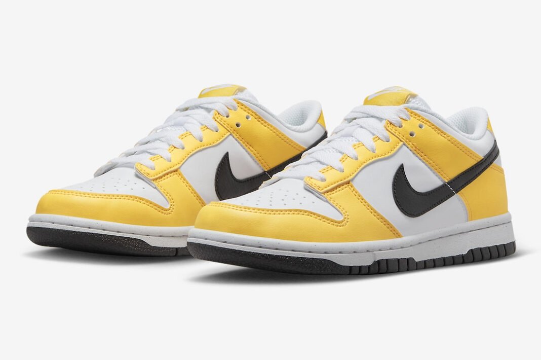 Кроссовки Nike Dunk Low Next Nature GS Citron Pulse, размер 39, фото №5