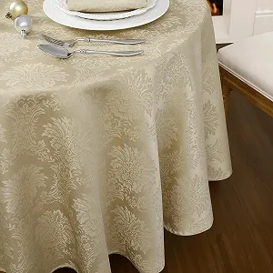 Скатертина Romanstile Outdoor Кругла 160 см Жаккардова Водовідштовхувальна - Фото 1