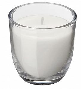 Свічка Ikea Jubla без запаху в склі білий 7.5 см набір з 4 ціна на synthetic.ua - Фото 1 Свічка Ikea Jubla без запаху в склі білий 7.5 см набір з 4 synthetic.ua - Фото 1