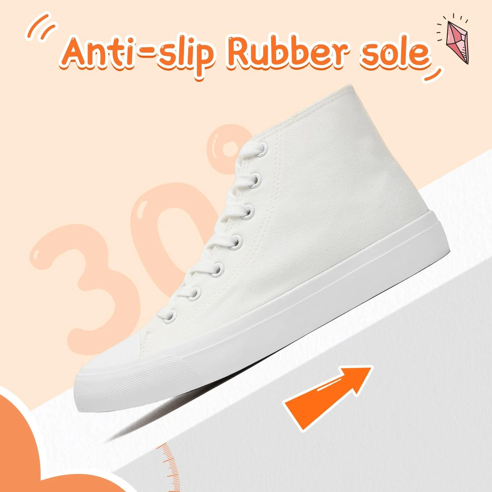 Кеды Canvas Sharllen Детские для девочек и мальчиков Высокие Спортивные Дышащие Повседневные, фото №4