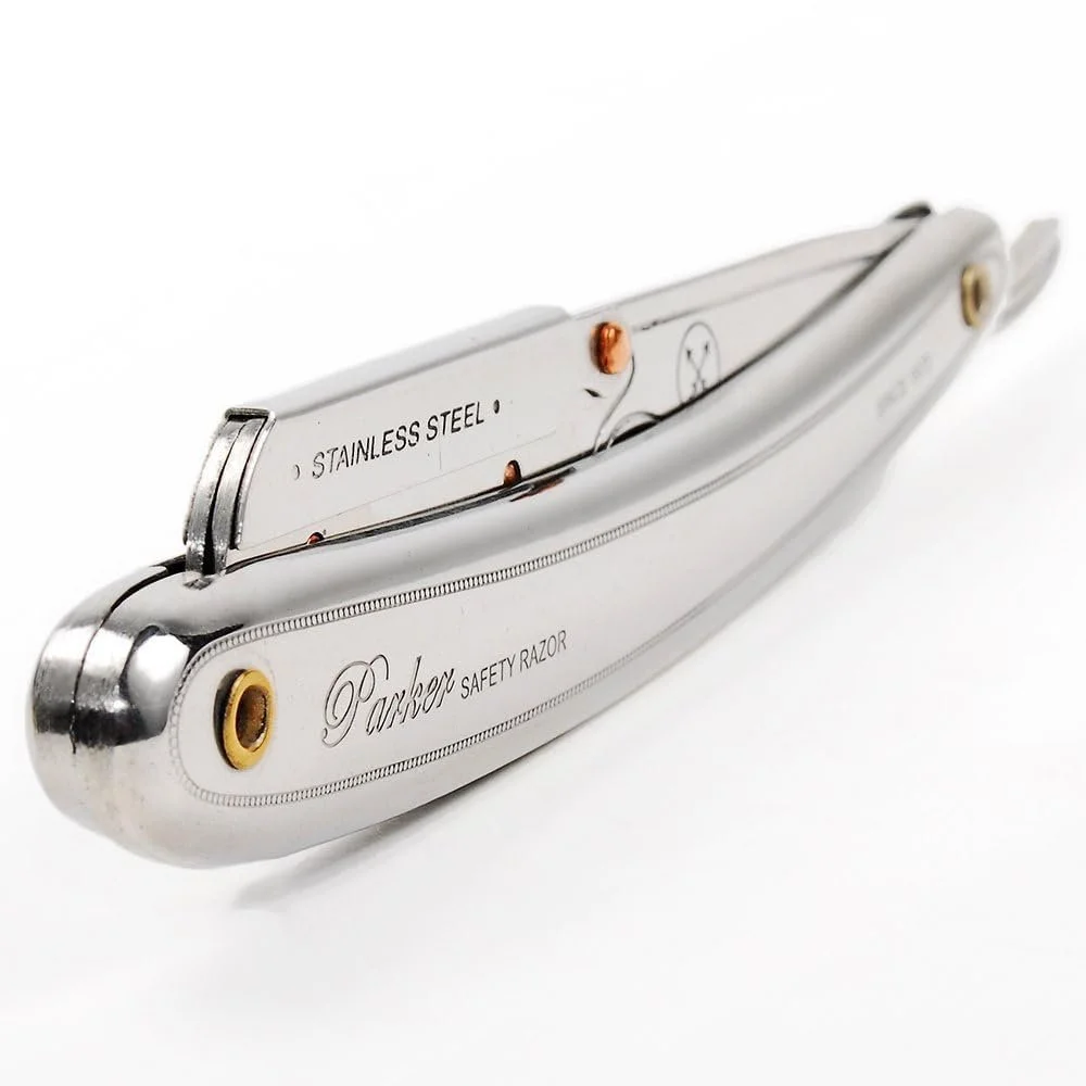 Опасная бритва Parker SR1 Stainless Steel с 5 лезвиями Shark, фото №6 Опасная бритва Parker SR1 Stainless Steel с 5 лезвиями Shark, фото №6