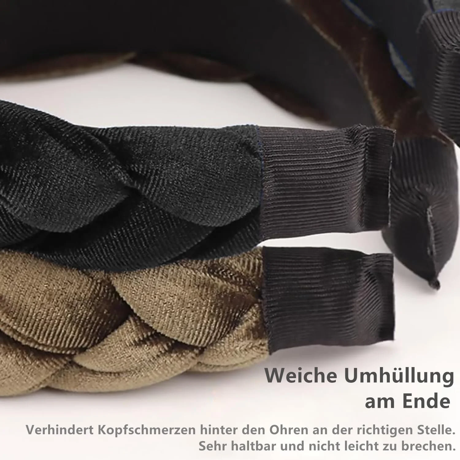 Обруч Бархатный Плетеный, фото №9