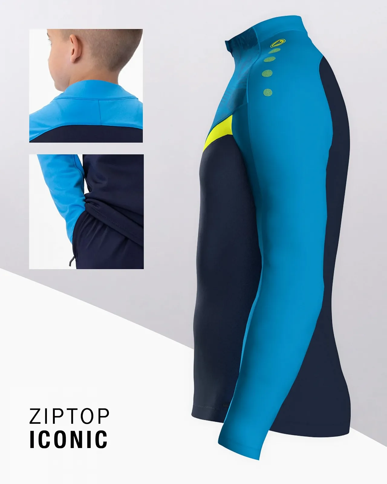 Толстовка на блискавці JAKO Iconic дитяча, унісекс, фото №3