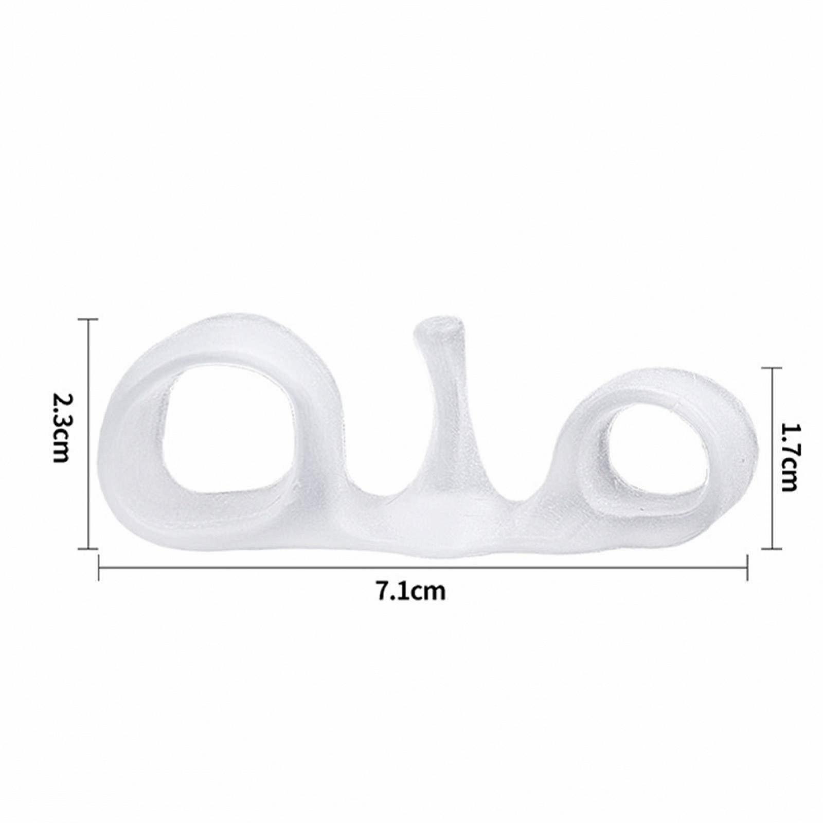 М'який силіконовий ортез Hallux Valgus для корекції перекриття пальців ніг, знеболювальні подушечки для жінок і чоловіків Білий, фото №7