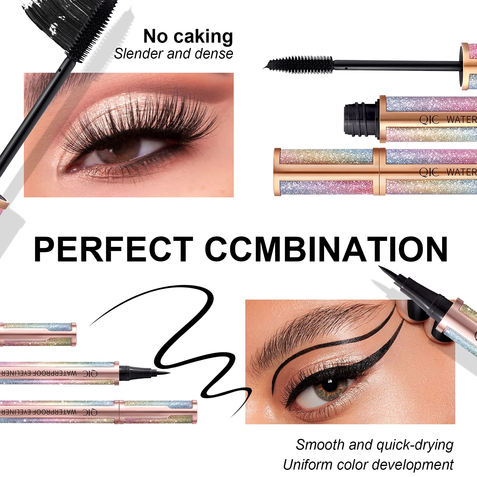 Туш для вій та лайнер ONLYOILY Perfekteb Swing Perfect Slim Чорний, фото №4