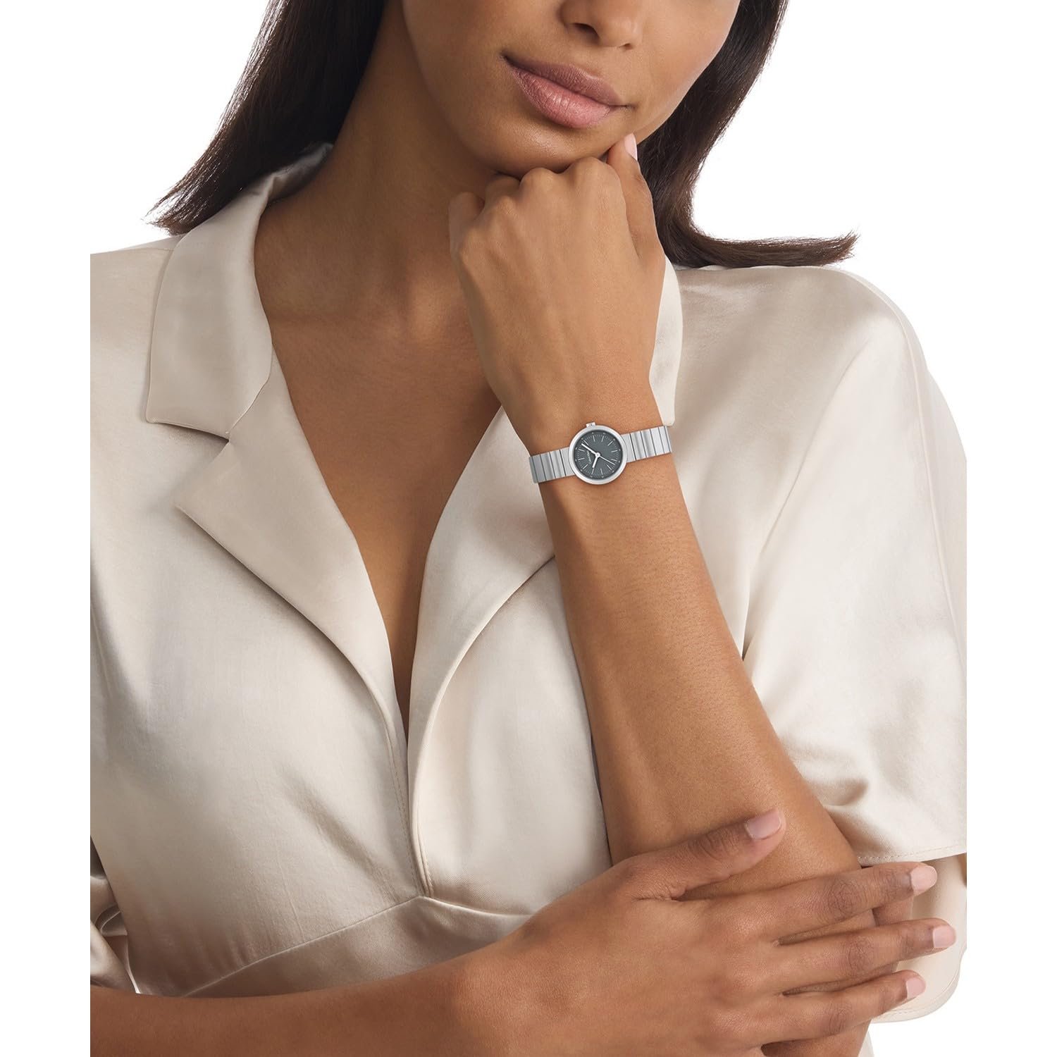 Аналоговий Годинник Calvin Klein 25200412 Сріблястий, Браслет, фото №4