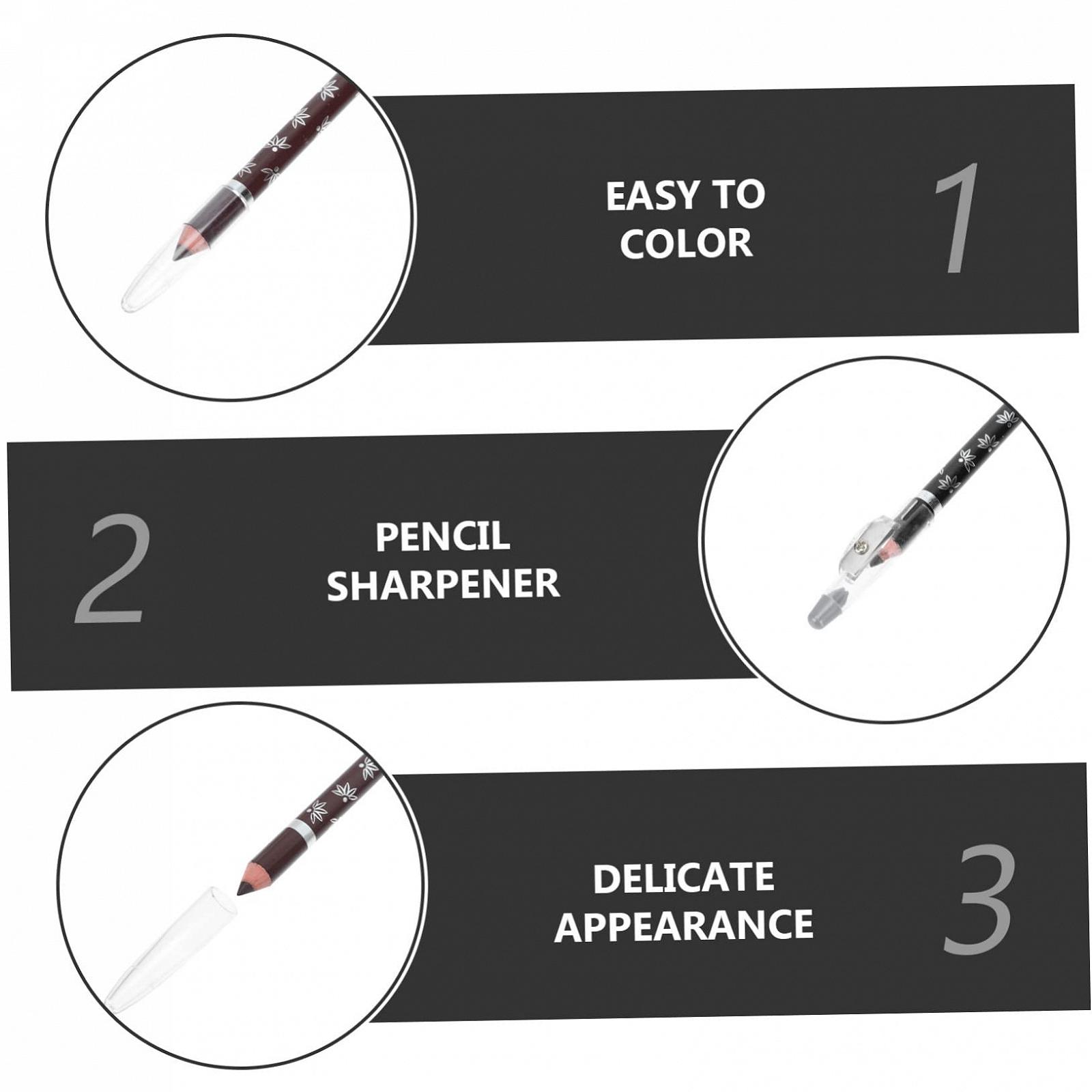 олівці MUSISALY 4 штуки з двома кінцями точилка для олівців Kajal олівці, фото №4