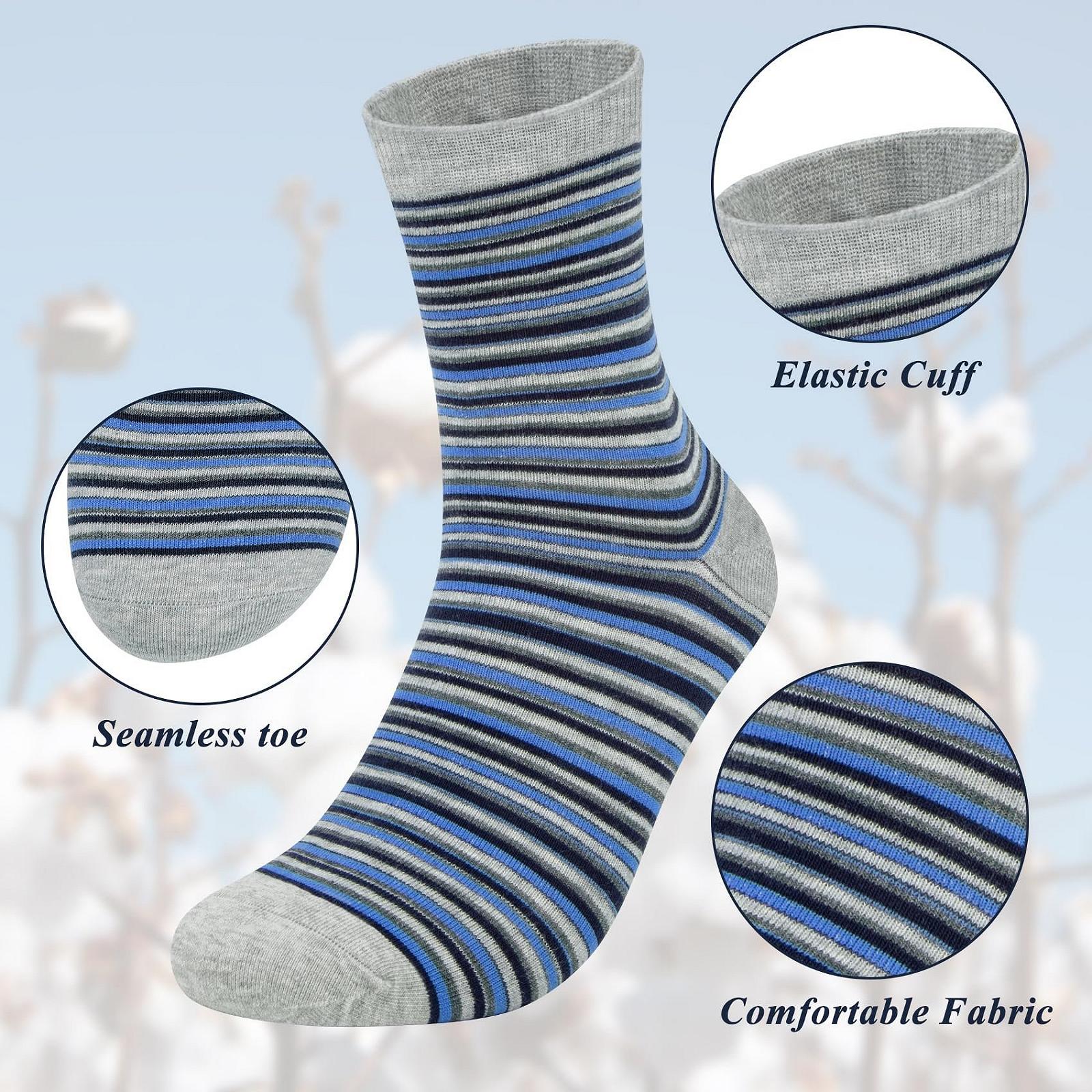 Шкарпетки Жіночі Бавовняні Смужки, Крапки та Серця Різнокольорові, фото №3