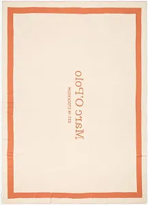 Плед Marc O'Polo Statement Плед Цвет Dark Coral Размер 150 x 200 см Текстовый Реверсивный Дизайн Логотип synthetic.ua - Фото 1