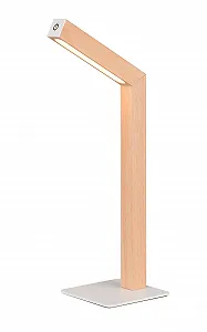 Настільна лампа Reality Leuchten Skip R55951135 LED Метал / МДФ 2 Вт Сенсорний димер Магнітний тримач Імітація дерева - Фото 1