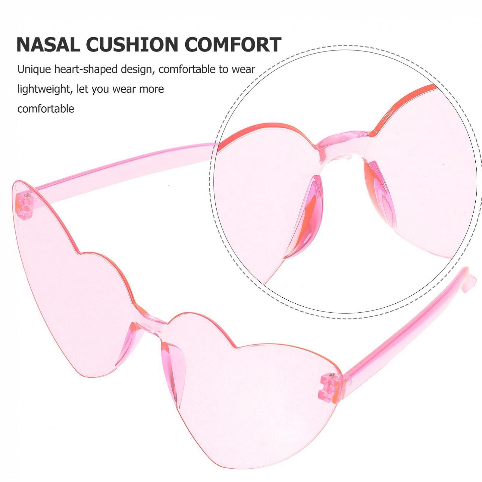 Сонцезахисні Окуляри Серце BESPORTBLE Реквізит Для Вечірки, фото №3