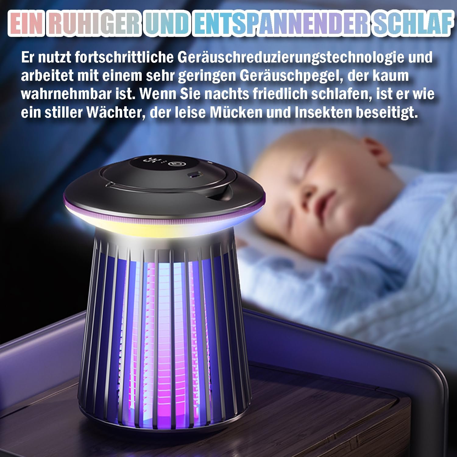 Знищувач комах Sadodo UV Camping з LED-підсвічуванням акумуляторний, фото №4