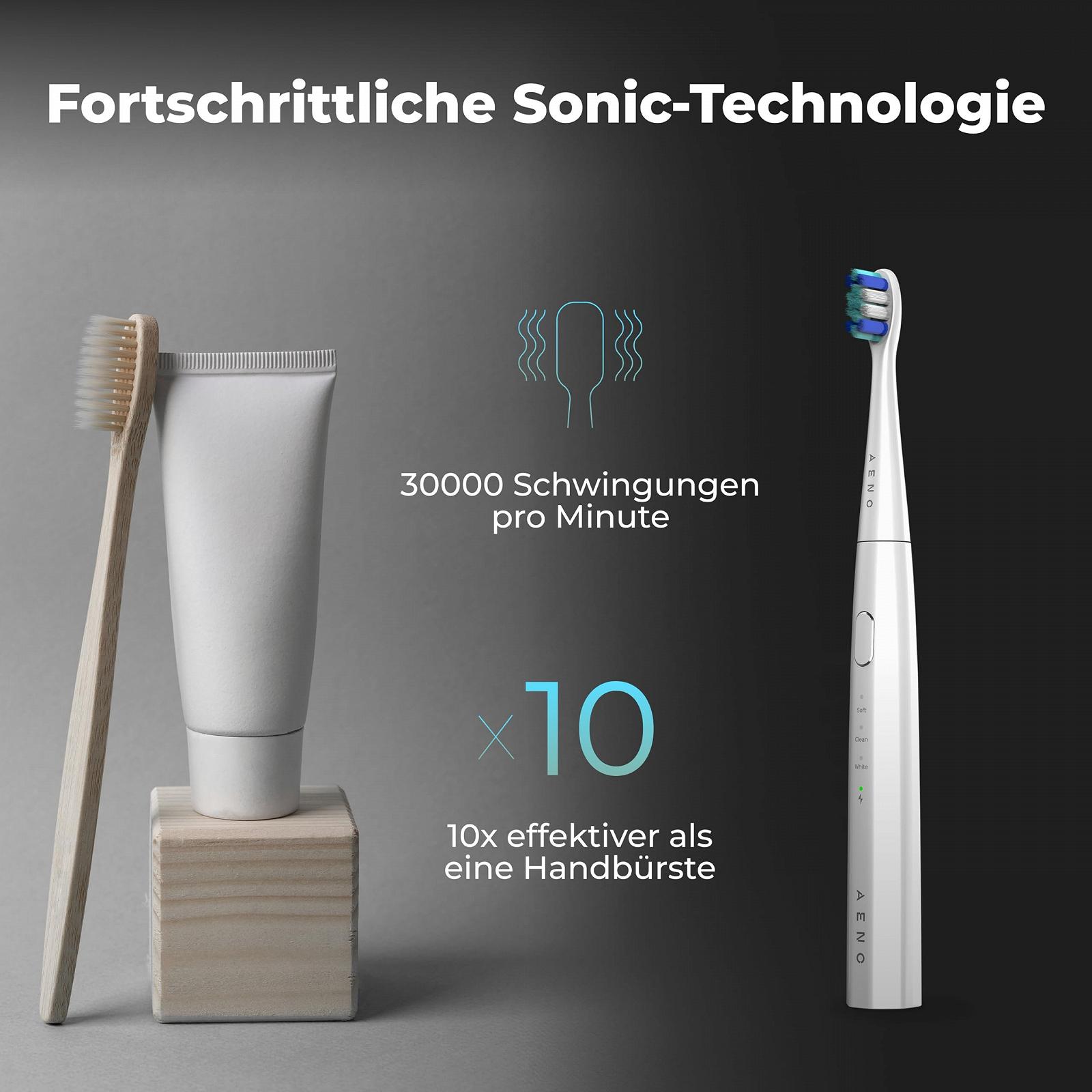 Електрична зубна щітка AENO Sonic DB8 Біла, фото №2