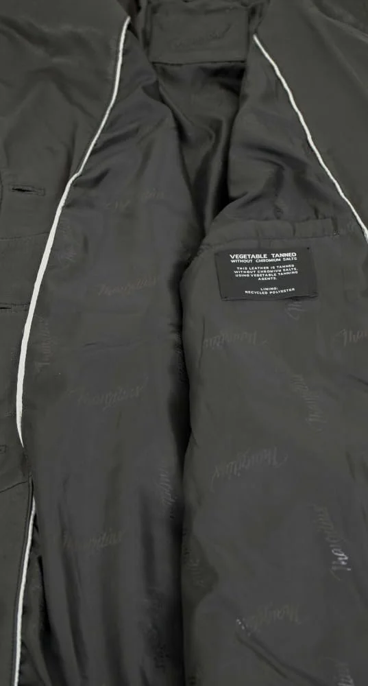 Тренч Жіночий Mauritius Шкіряний Наппа з Ягняти Чорний, фото №9