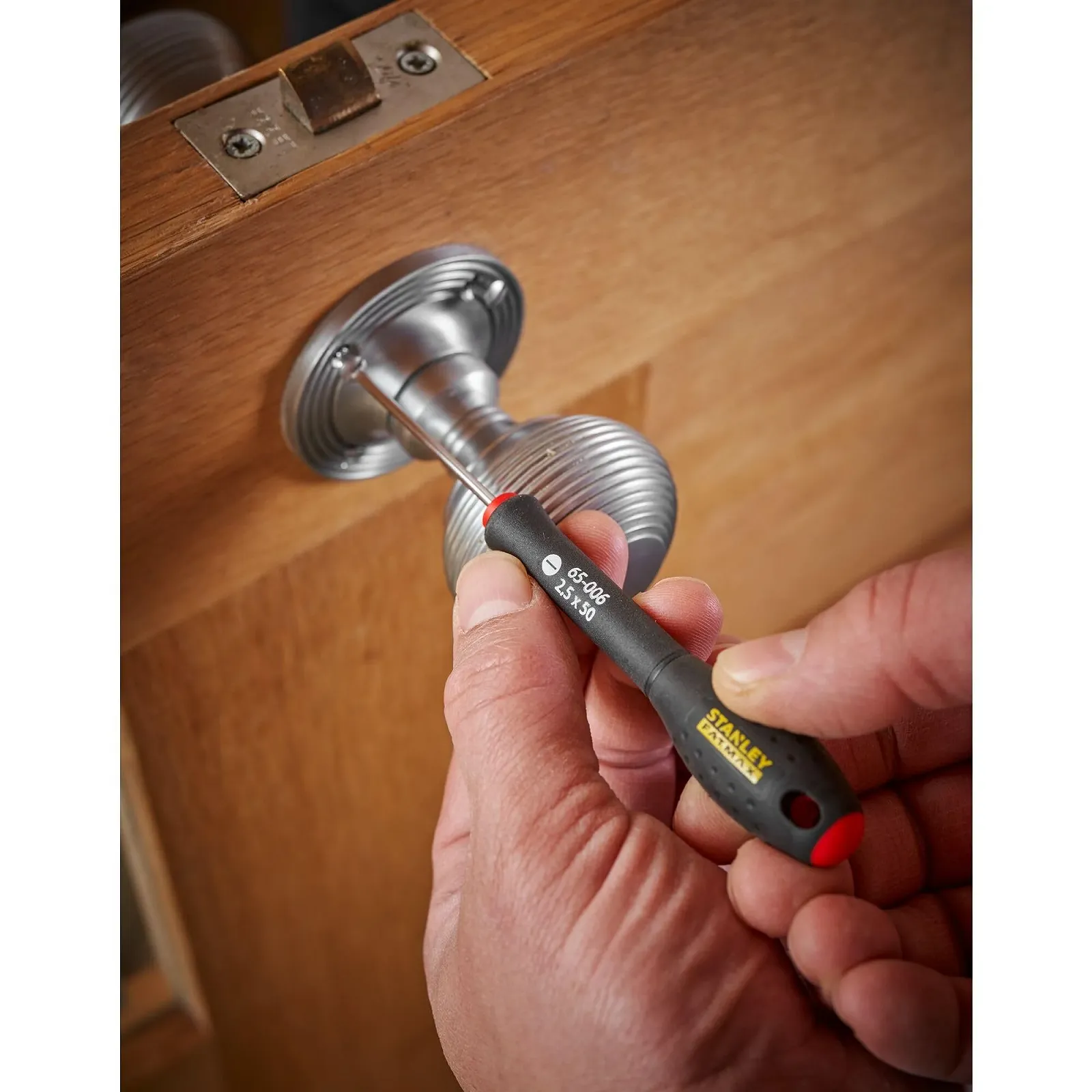 Викрутка Stanley FatMax Parallel 2.5 x 50 мм чорно-червона, фото №4