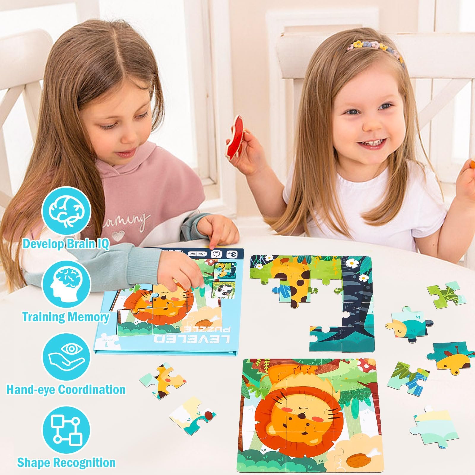 Магнітний пазл Тварини 3 в 1 від 2 років, фото №5 Магнітний пазл Тварини 3 в 1 від 2 років, фото №5