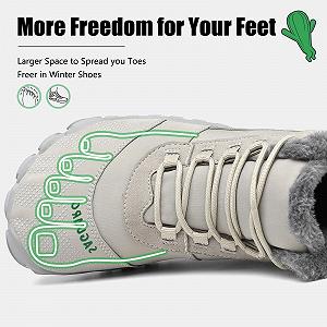 Обувь SAGUARO Barefoot, Мужские зимние ботинки с подкладкой, Теплые зимние ботинки для женщин synthetic.ua - Фото 1