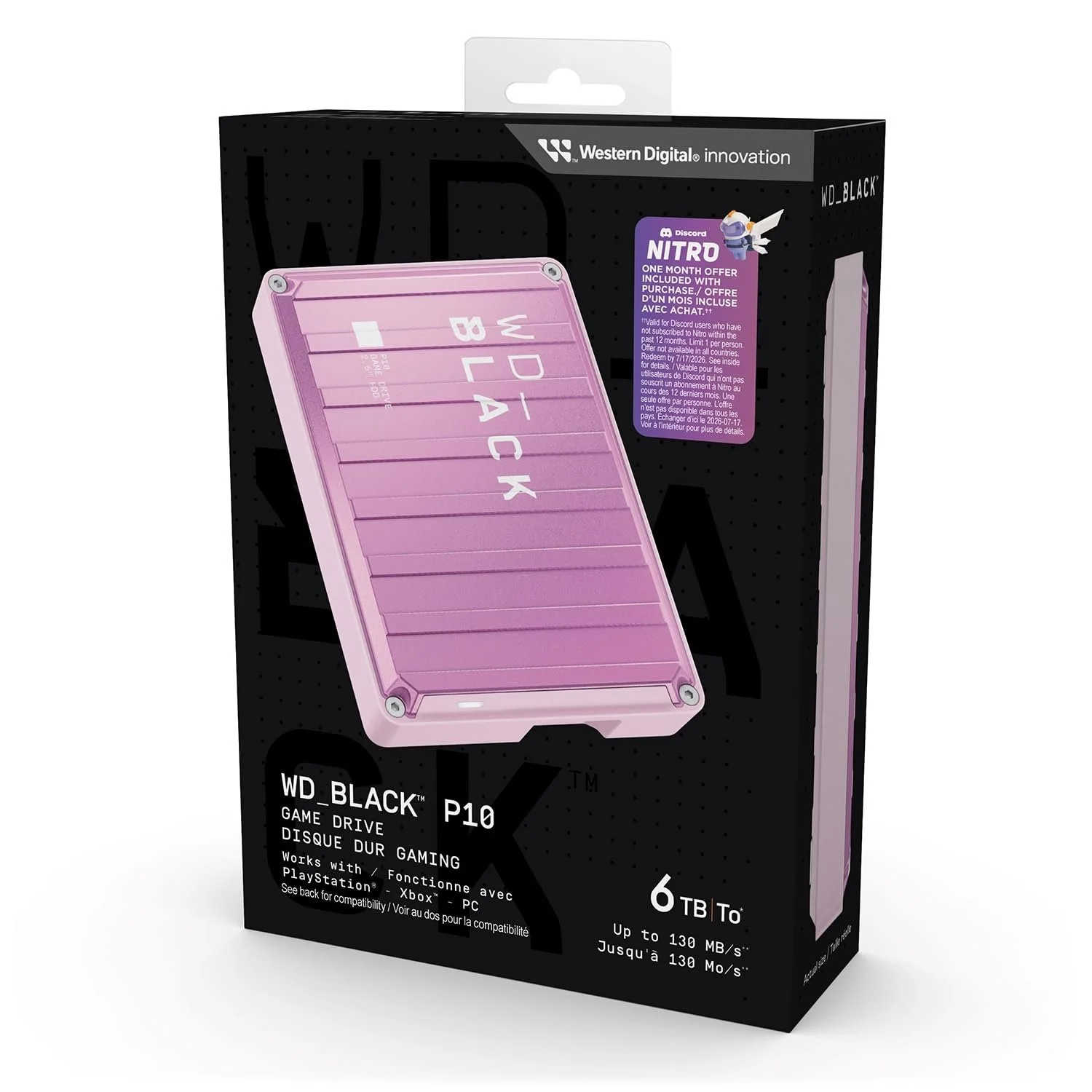Зовнішній жорсткий диск WD _BLACK P10 Game Drive 6 ТБ Pink, фото №6