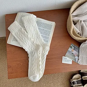 Носки Dirndl Женские Комфортные Переработанные с кабельным узором Традиционные носки Хлопковые Дышащие Вязаные Костюмные носки Oktoberfest Нескользящие носки Schopper Носки Dirndl synthetic.ua - Фото 1